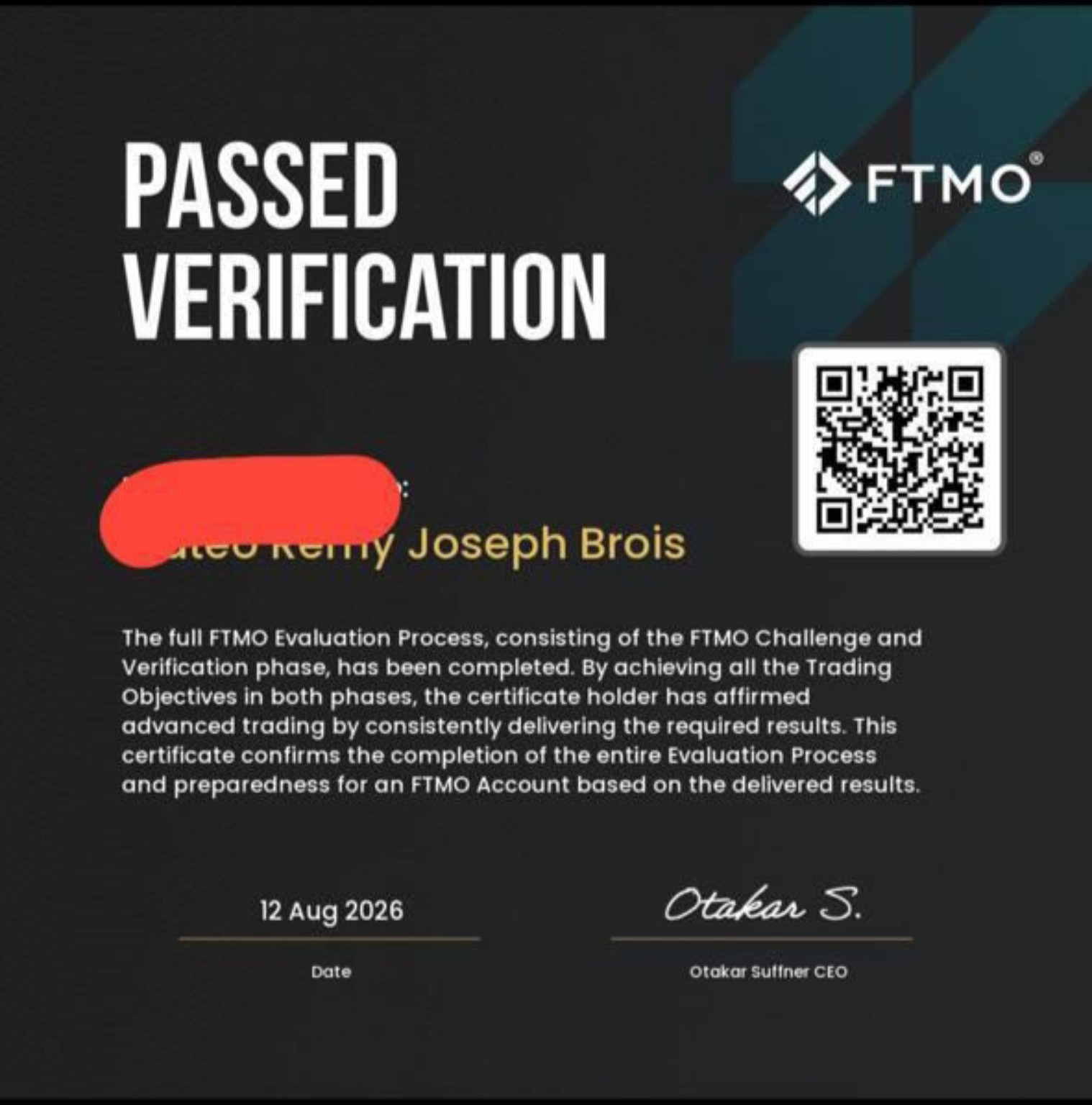 Verificación aprobada